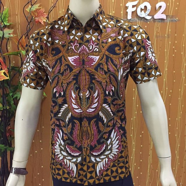 Hem Batik  Kombinasi Polos Model Baju Batik  Pria  Gaul 