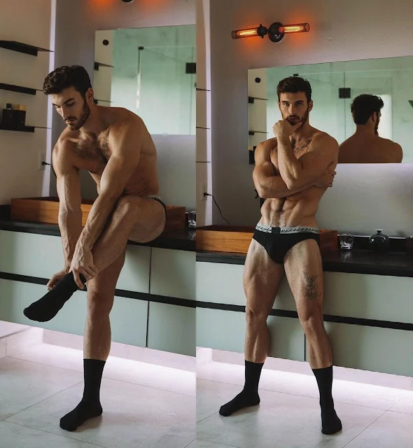 Men wearing Socks for First Night