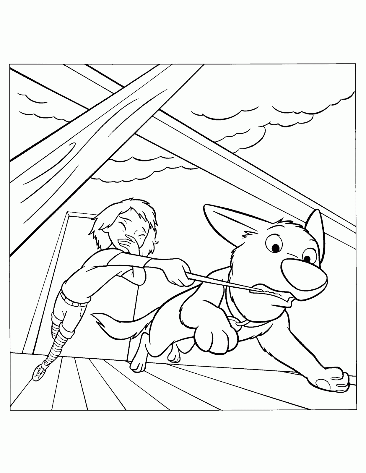 Here you can find lots of free Disney Coloring Pages that you can easily print out and give it to your kids Just click on the Bolt Coloring Pages that you