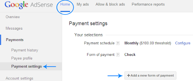 payment setting