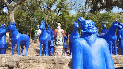 buddha eden garden, terracotta soldiers