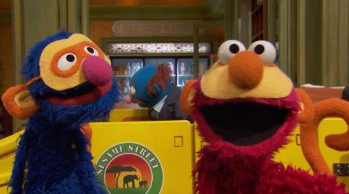 Sesame Street Episode 4603 Grover's Street Safari. Grover, Elmo and Mr. Johnson organize a street safari to see wild animals.