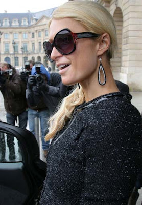 Paris Hilton Dangling Diamond Earrings