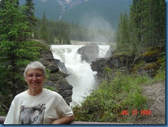Kathy at the falls