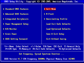 Step 01 — AMD BIOS: main menu