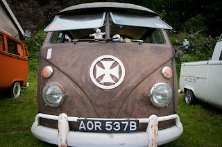 Split screen bus at Plymouth Volksfest