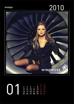 Windrose Airlines 2010 Hot Calender 