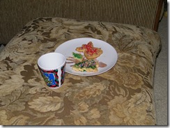 Santa almost finished a cookie