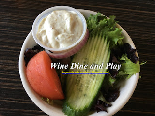 A simple side salad at The Three Birds Tavern in St. Petersburg, Florida.