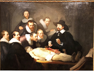 Rembrandt's The Anatomy Lesson of Dr Nicholaes Tulp (1632) in the Mauritshuis museum.