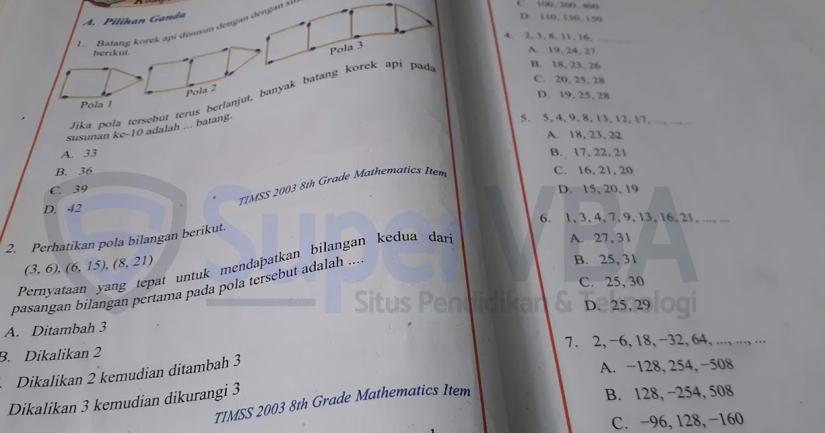Kunci Jawaban Buku Paket Matematika Kelas 8 Kurikulum 2013 Semester 1