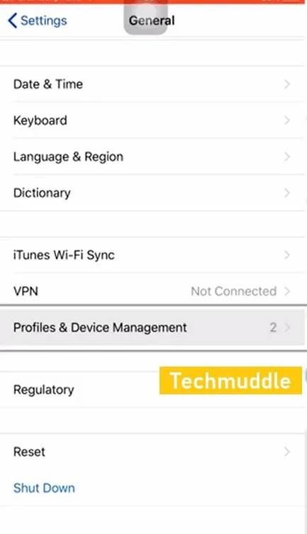 Profile and device management in iOS12