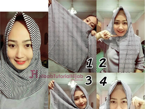 6 Cara Hijab Segi Empat Sederhana Jilbab Tutorial Hijab