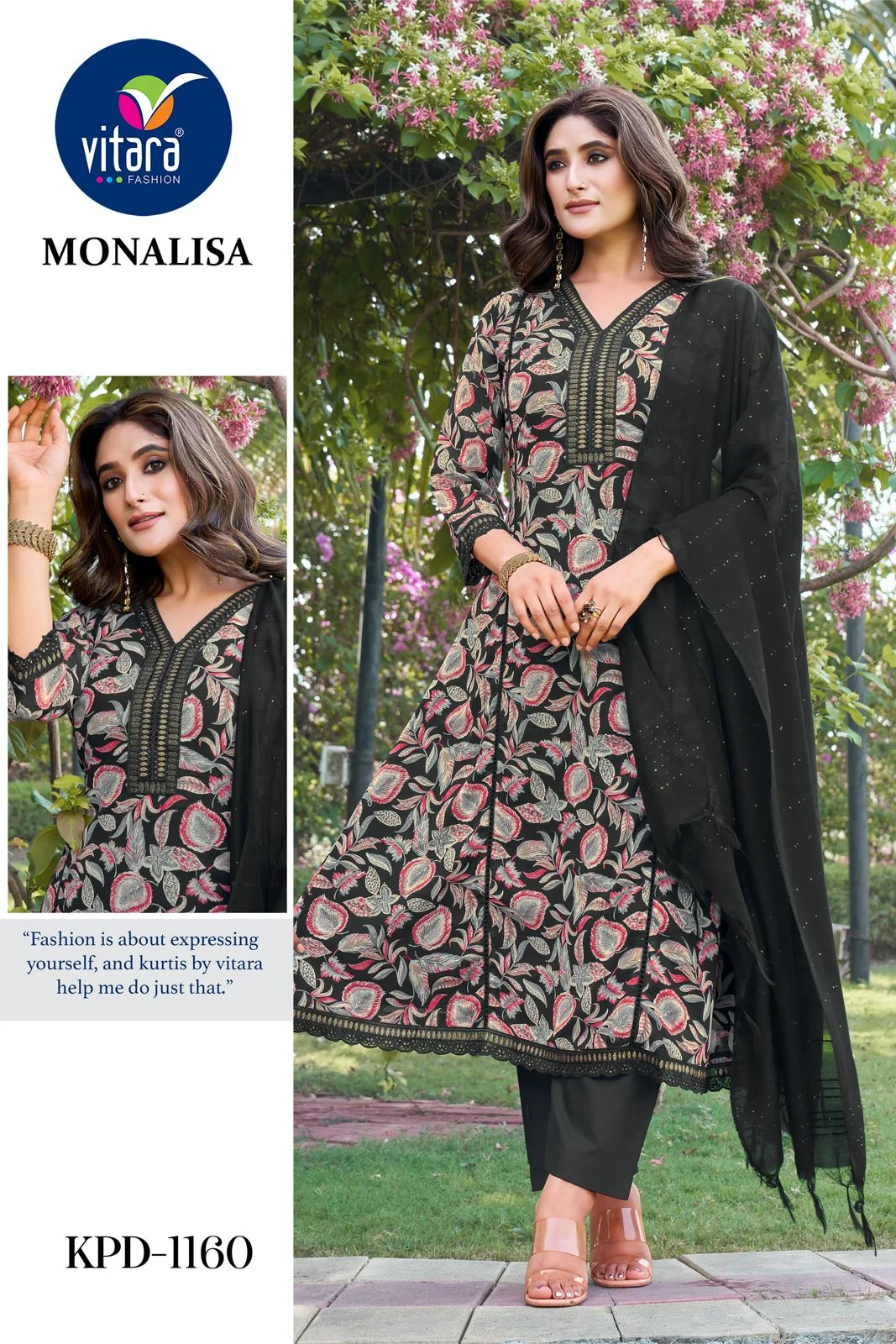 Monalisa Vitara Georgette Printed Readymade Pant Style Suits