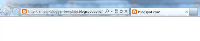 Empty Blogger Template Preview
