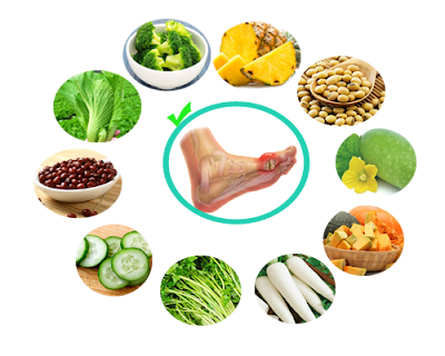 Rau củ quả là những đồ ăn lành mạnh, hữu hiệu nhất cho người bị bệnh gout