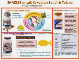 sakit sendi dan lutut hilang dengan set sendi shaklee