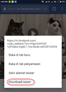 cara download video facebook via android