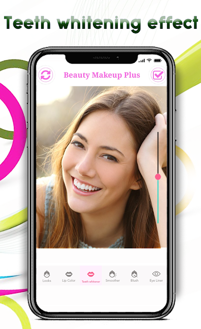 teeth whitening photo editor- Perfect Face makeup