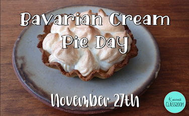 November 27: National Bavarian Cream Pie Day