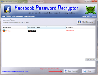 facebook password decryptor free