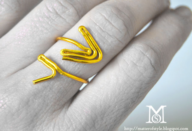 arrow ring diy, how to, tutorial, metal wire diy, diy, fashion diy, valentine's day crafts, valentine's day ring