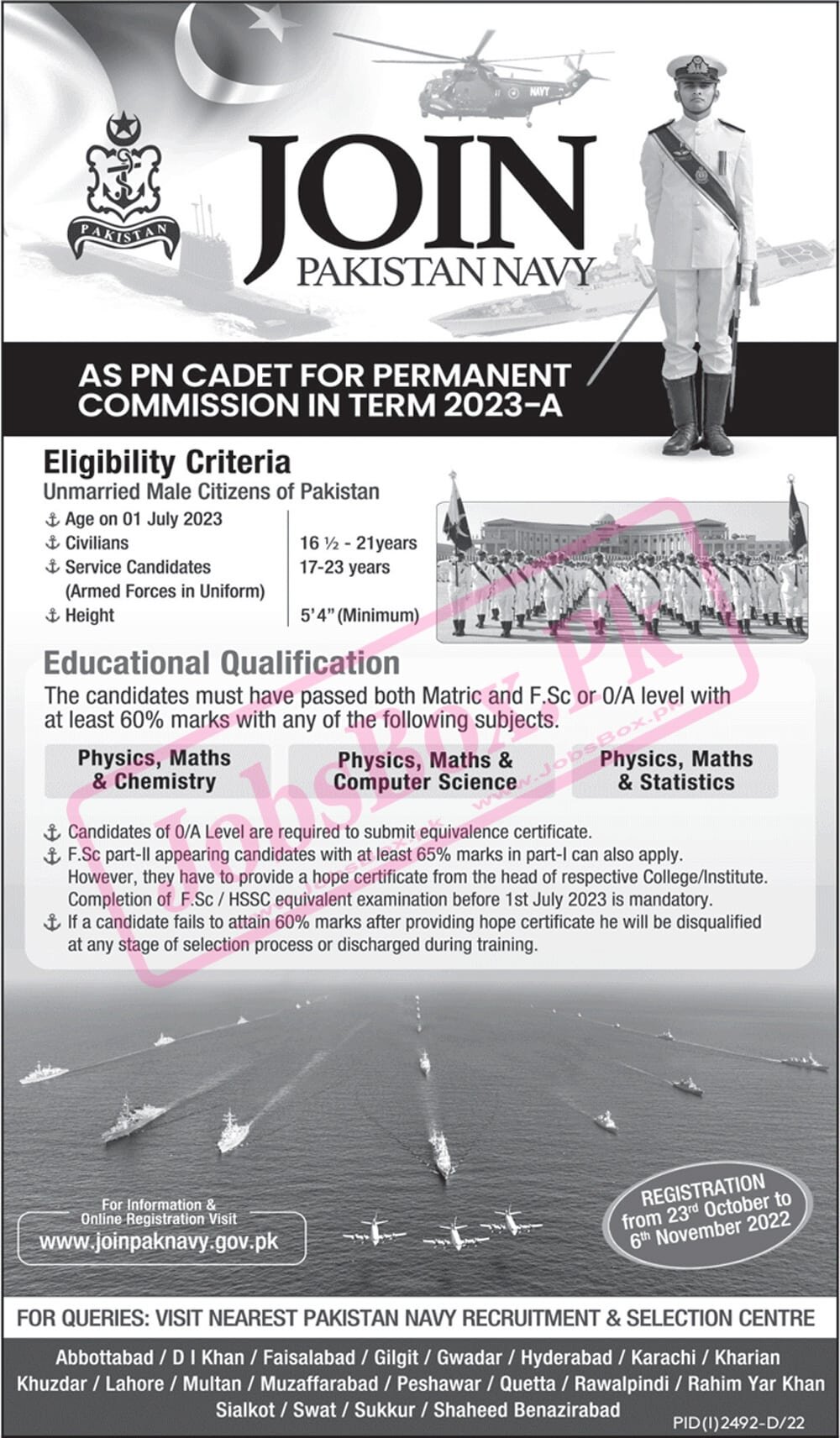 Pakistan Navy Recruitments 2022