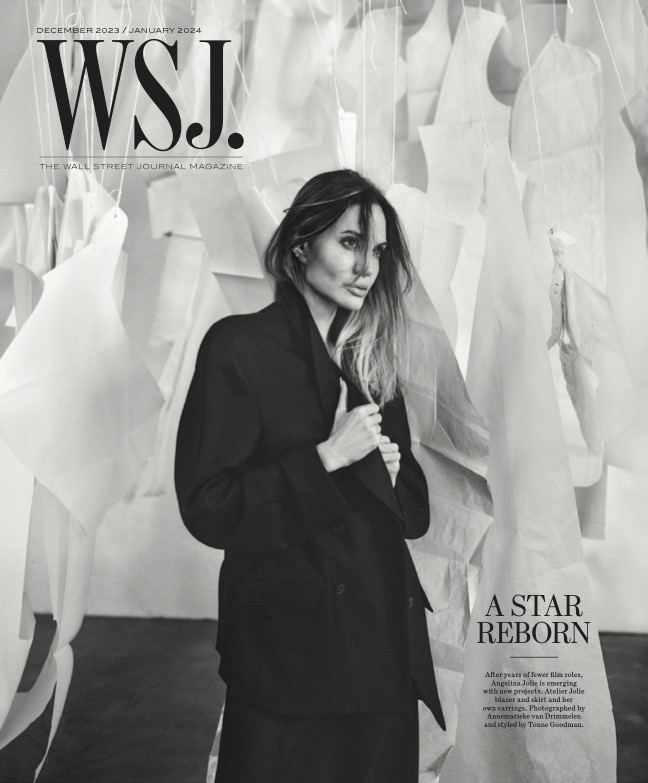 Angelina Jolie in WSJ. Magazine December/January (Digital) 2023 by Annemarieke Van Drimmelen