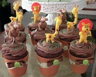 Cupcakes Animales de la Selva