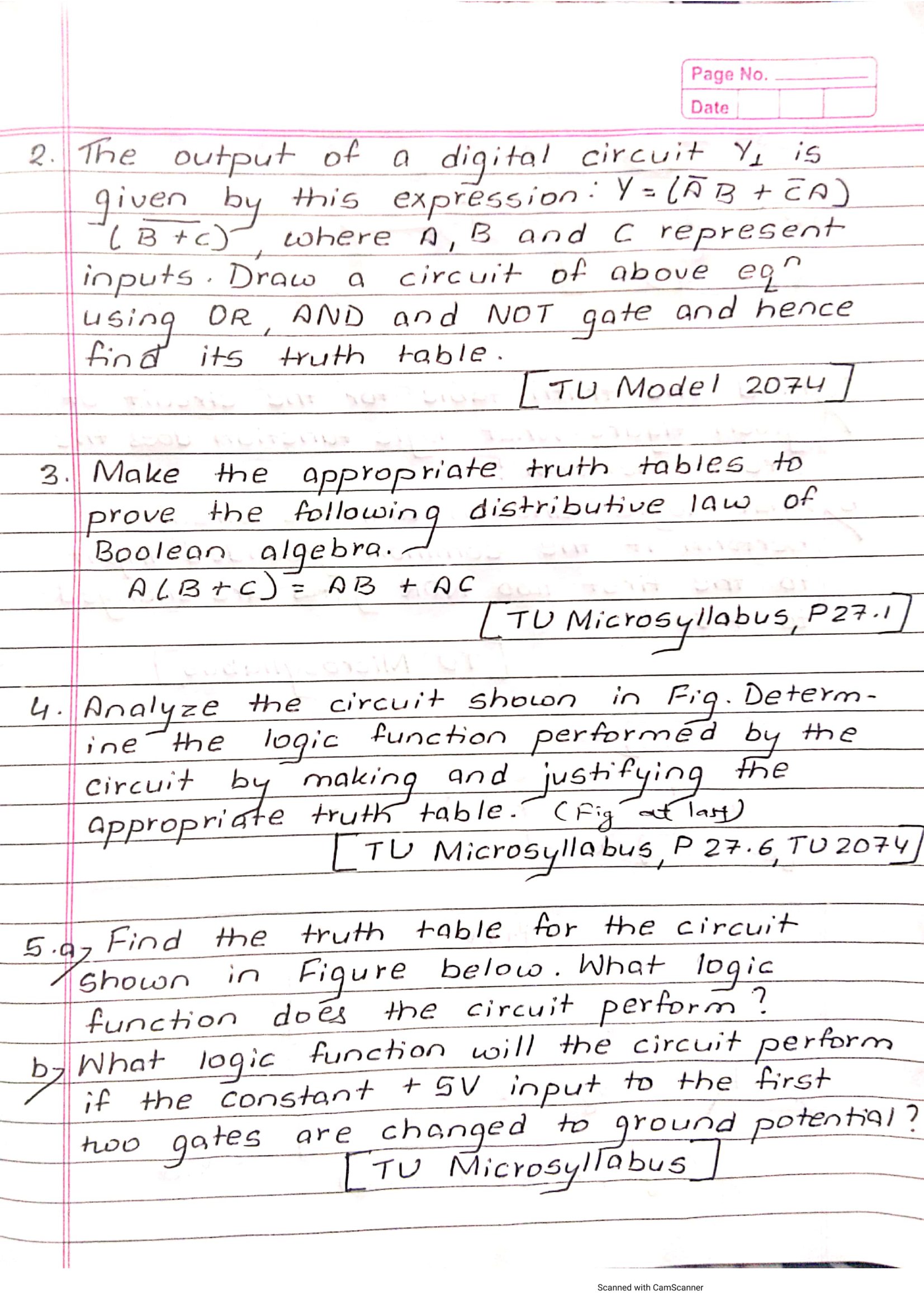 Boolean Algebra:Universal Gates and Physics of Integrated Circuits: B.Sc. CSIT Physics Unit 7 Notes