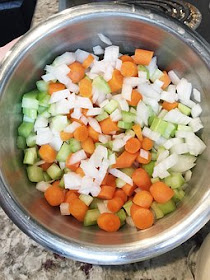 chopped soup vegetables 