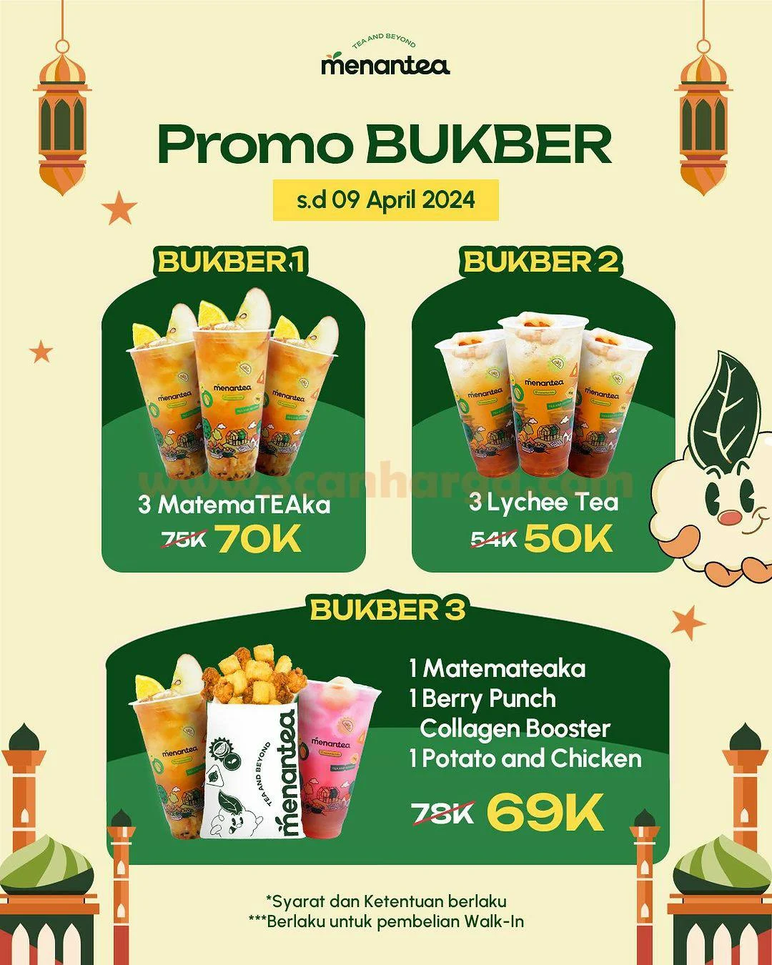 Promo MENANTEA Paket BUKBER – Harga Spesial Ramadan mulai Rp. 50RB