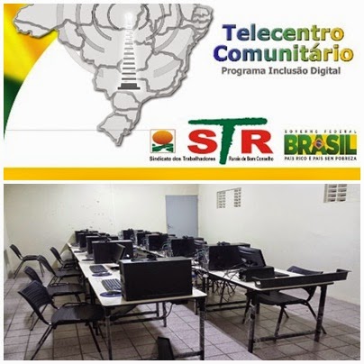 STR DE BOM CONSELHO TERÁ TELECENTRO COMUNITÁRIO