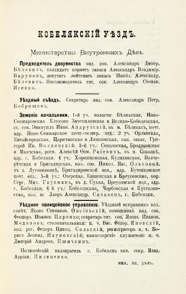 Адрес календарь Справочная книжка Полтавской губернии 1904 год