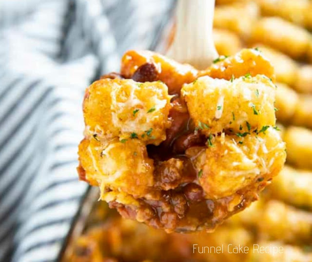 Tater Tot Chili Dog Casserole