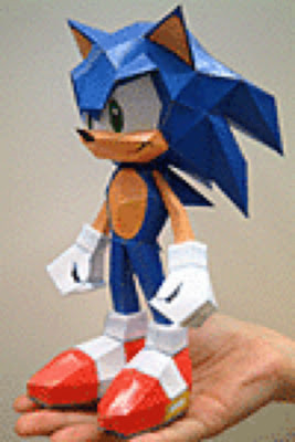 Sonic 3d Papercraft Model