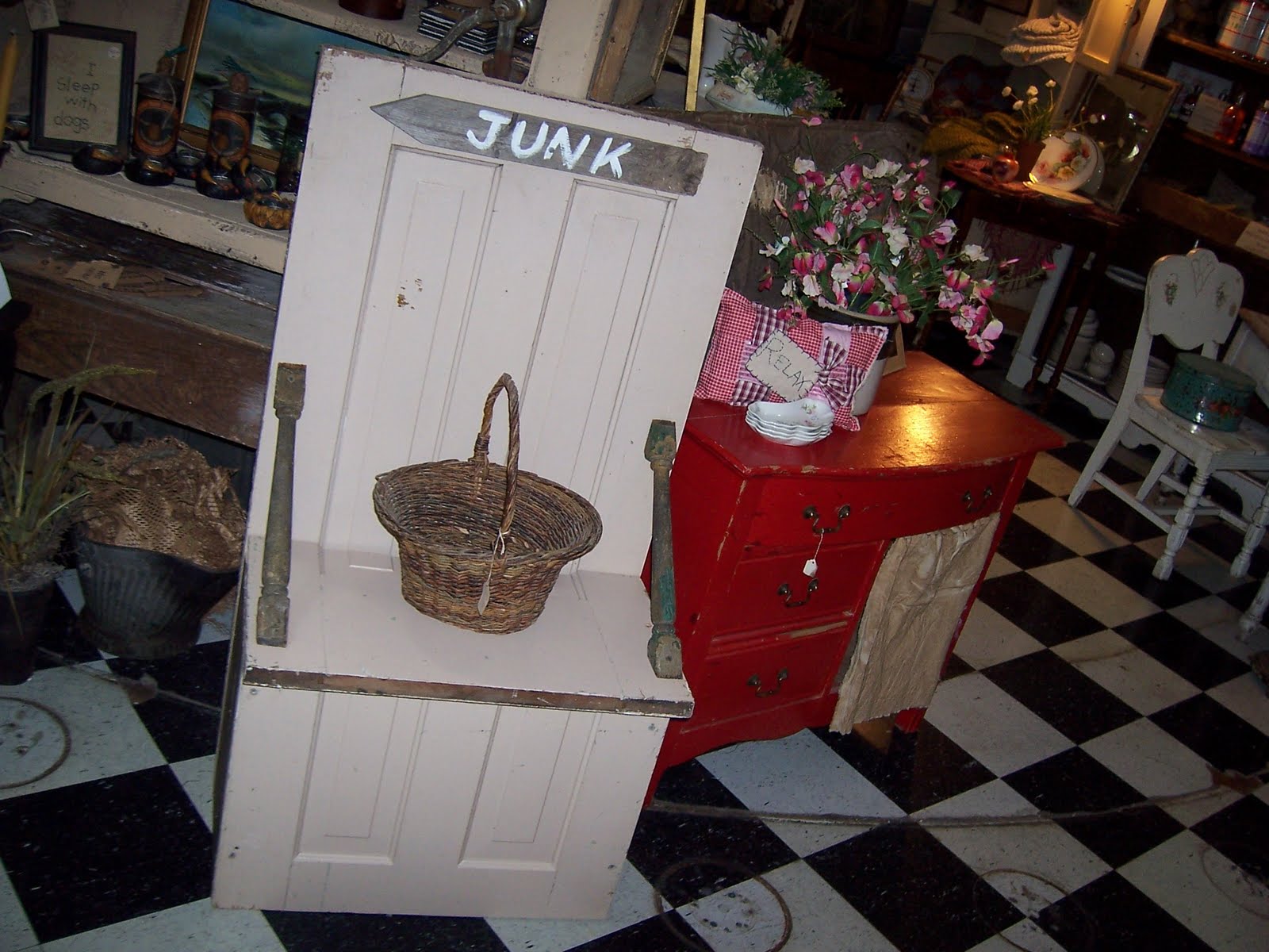 FRIENDS CANDLE SHED: A Door Able Benches ~made from old doors ...