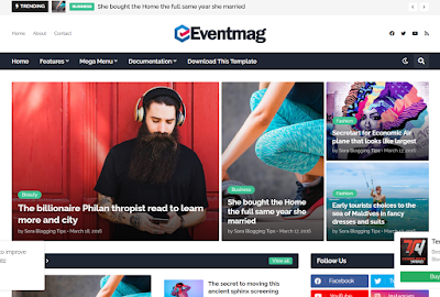 EventMag Blogger Template