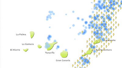 Un poco de lluvia en Canarias, 20 y 21 diciembre