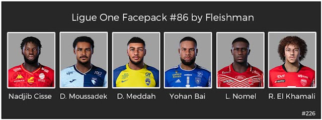 Ligue 1 Facepack #86 For eFootball PES 2021