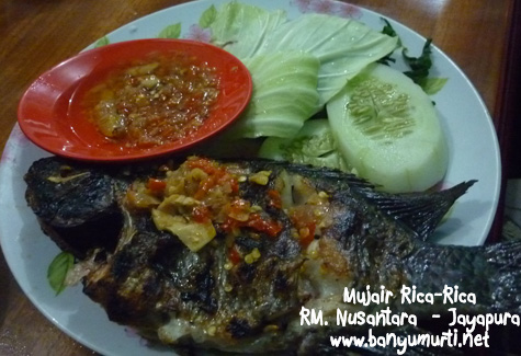 Kuliner Jayapura - Mujair Rica-Rica RM Nusantara