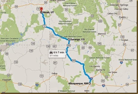 durango moab map