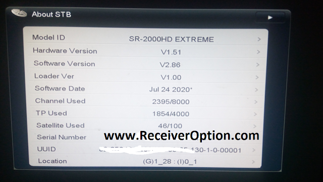 STARSAT SR-2000HD EXTREME RECEIVER NEW SOFTWARE V2.86