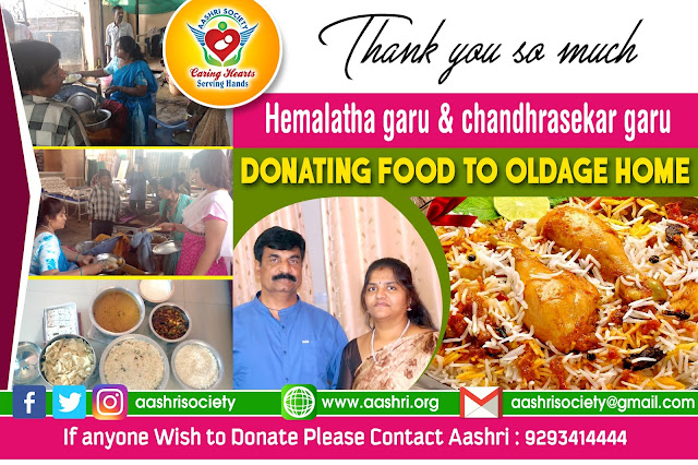 aashri-society-food-donation-to-oldage-with-hemalatha-garu