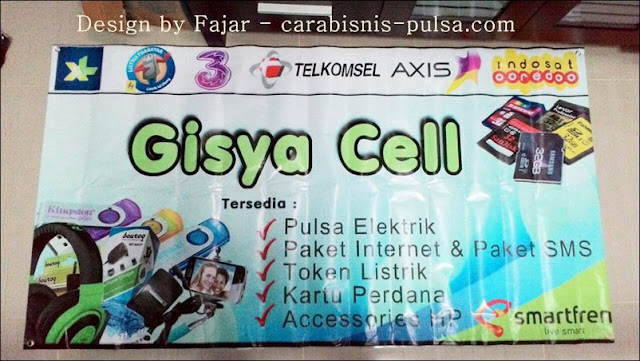 Hasil Cetak Banner Gisya Cell 