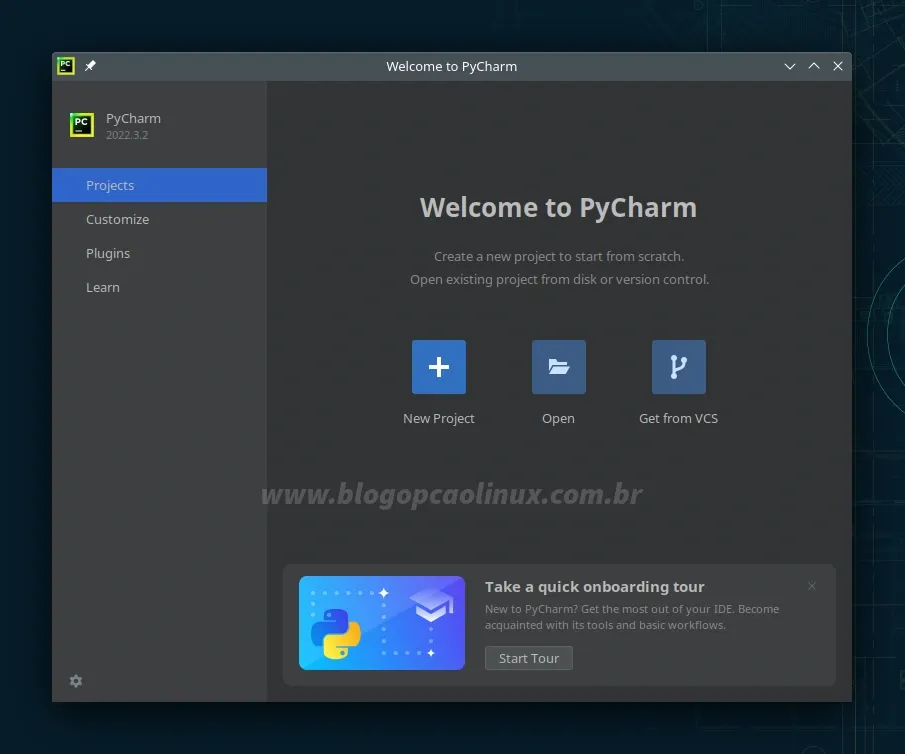 PyCharm Community executando no openSUSE Tumbleweed