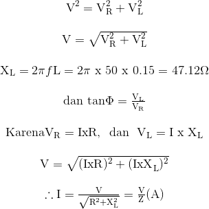 Reaktansi Induktif - Reaktansi dari Sebuah Induktor