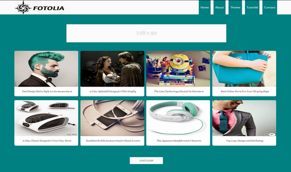 Fotolia Responsive Blogger Template