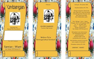Contoh Desain Undangan Walimatul Khitan CDR Fotokopi Lipat 3