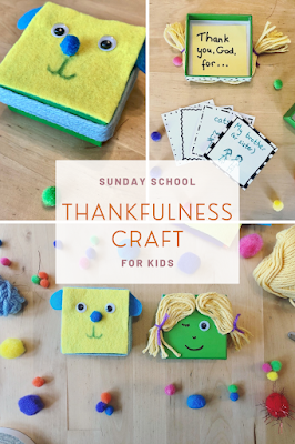 Sunday school kids' thankfulness craft tutorial